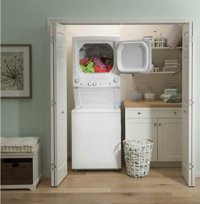 GE - 3.8 Cu. Ft. Top Load Washer and 5.9 Cu. Ft. Electric Dryer Laundry Center