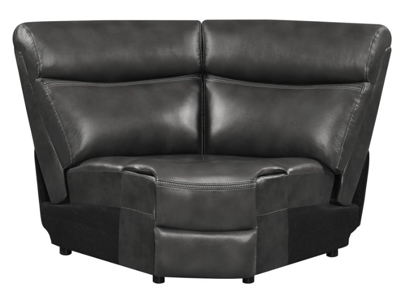 Shallowford 3-Piece Upholstered Power^2 Sectional Hand Rubbed Charcoal