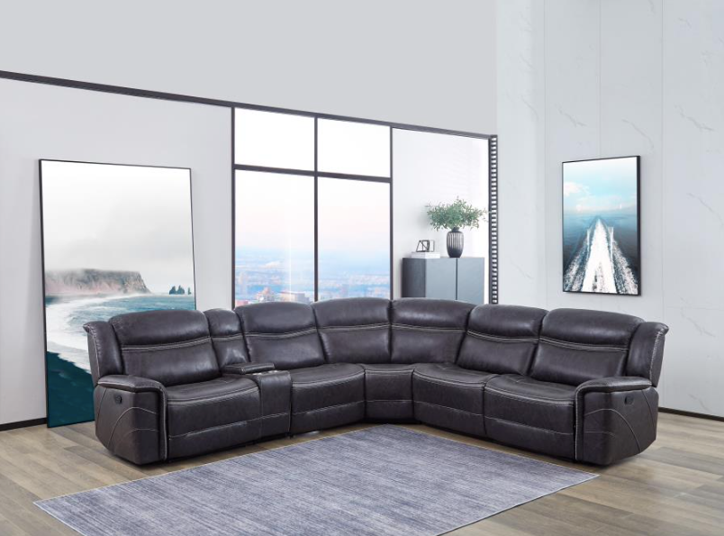 Bluefield 6-Piece Modular Motion Sectional Charcoal