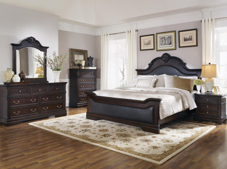 Cambridge Queen Panel Bed Cappuccino And Brown