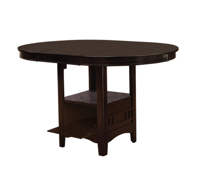 Lavon Oval Counter Height Table Espresso. 5 PC SET