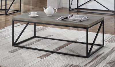 Rectangular Coffee Table Sonoma Grey. 3 PC SET