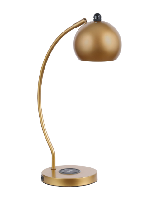 Dome Shade Table Lamp Gold. 2 PC SET