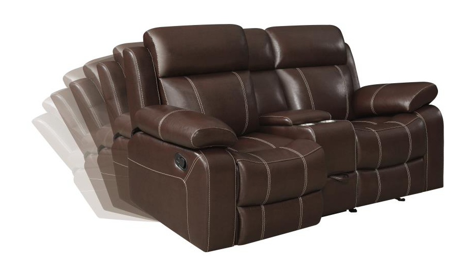 Myleene Motion Sofa With Drop-Down Table Chestnut