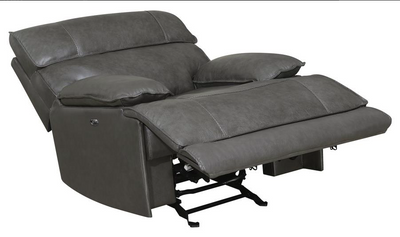 Stanford Cushion Back Power Sofa Charcoal