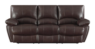 Leather Clifford Pillow Top Arm Motion Chocolate. 3PC SET