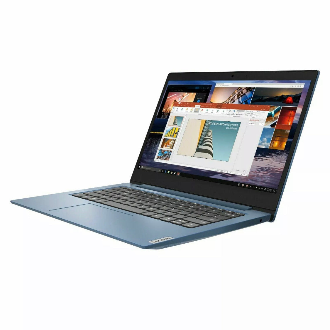 NEW Lenovo 14" HD Intel Quad-Core 3.10GHz 128GB SSD 4GB RAM Win10 Blue Laptop