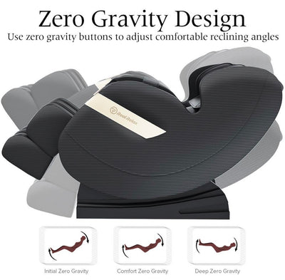 SS01 Massage Chair Recliner with Zero Gravity, Full Body Air Pressure, Bluetooth, Heat and Foot Roller Included
